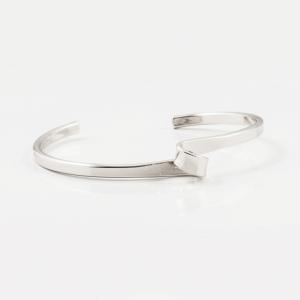 Bracelet Twisted Silver 6.5cm