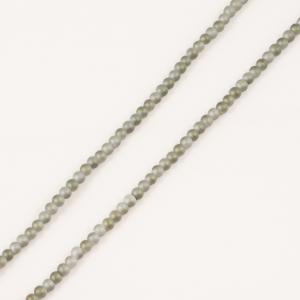 Glass Beads Metallic Gray 4mm