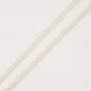 Polygonal Beads White Matte 6mm