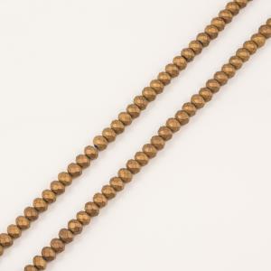 Polygonal Beads Copper Matte 8mm