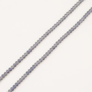 Polygonal Beads Gray Matte 6mm