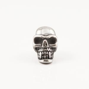 Steel Skull Silver 1.9x1cm