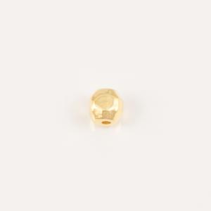 Polygonal Bead Gold 6x5mm