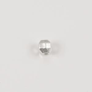 Polygonal Bead Silver 6x5mm