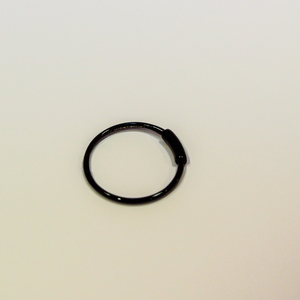 Σκουλαρίκι Μύτης Ασήμι925 Μαύρο Κούμπωμα
