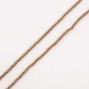 Polygonal Beads Copper Matte 4mm