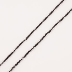 Polygonal Beads Black 2mm