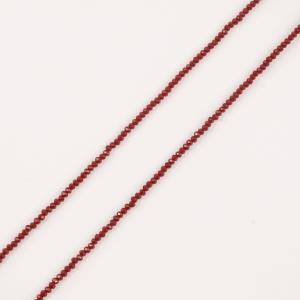 Polygonal Beads Red 2mm