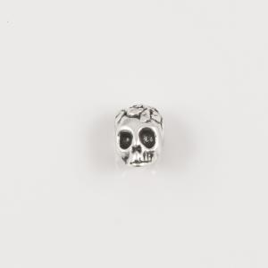 Metal Skull Silver 1x0.7cm