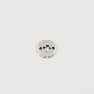 Round Cross Silver 1.3cm