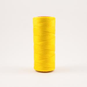Waxed Cotton Cord Yellow 100m