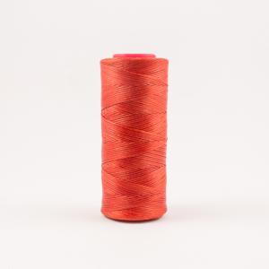 Waxed Cotton Cord Coral 100m