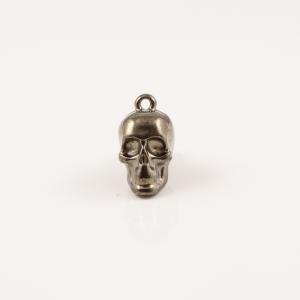 Skull Black Nickel 1.9x1.3cm