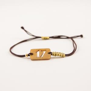 Bracelet Brown "17" Plexiglass Honey