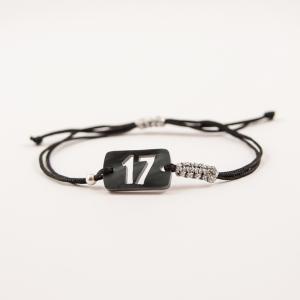 Bracelet Black "17" Plexiglass
