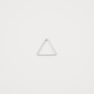Τρίγωνο Περίγραμμα Ασημί 1.5x1.4cm
