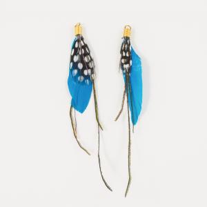 Indian Feather Turquoise 14cm