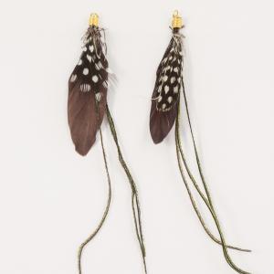 Indian Feather Brown 14cm