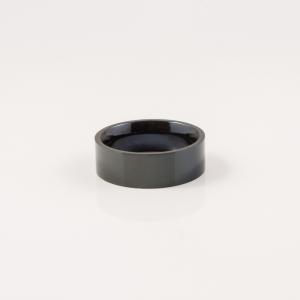 Ατσάλινο Δαχτυλίδι Μαύρο 8mm (No65)