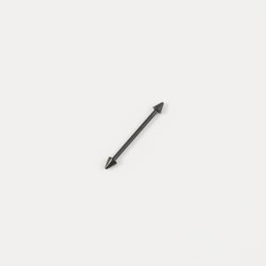Steel Bar Arrow Black 2.4cm