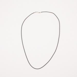 Base for Necklace Cord Black 1.5mm
