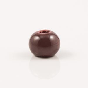 Ceramic Bead Burgundy 1.4cm