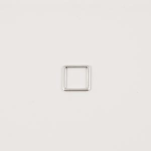 Square Outline Silver 1.5x1.5cm