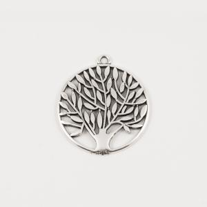 Metal Tree Silver 4.3x3.8cm
