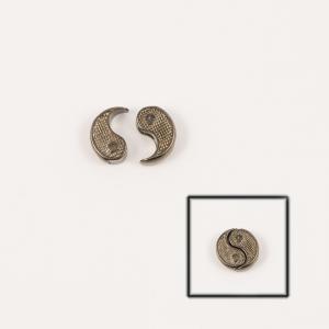 Yin & Yang Διπλό Black Nickel 1.3cm