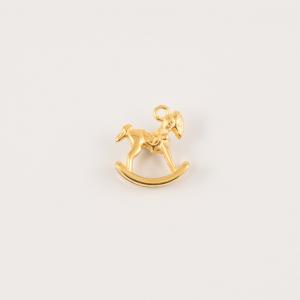 Gold Plated Horse 2.3x2.1cm