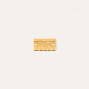 Gold Plated Ruler 2.1x1.2cm