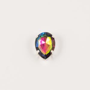 Crystal Bezel Multicolored 1.7x1.3cm
