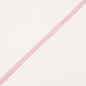 Κορδέλα Πλεκτή Ροζ 9mm
