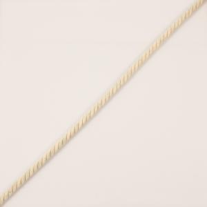 Twisted Cord Glossy Ivory 7mm