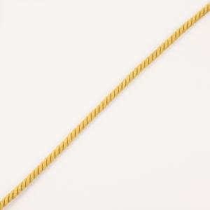 Cord Glossy Beige-Gold 7mm