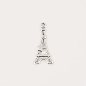 Eiffel Tower Silver 2.9x1.3cm