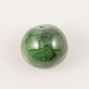 Κεραμική Χάντρα Πράσινη 3.7cm