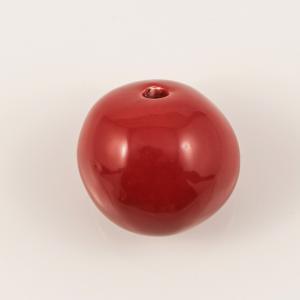 Ceramic Bead Red 3.7cm