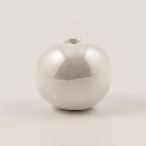 Ceramic Bead White 2.4cm