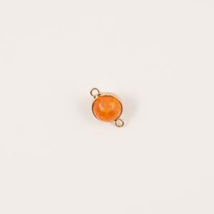 Μοτίφ Αχάτης Πορτοκαλί 2.2x1.3cm
