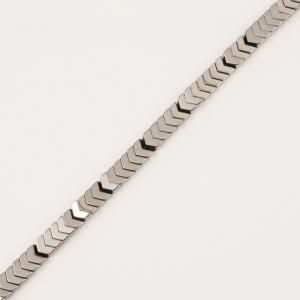 Hematite Beads Arrow Silver 8x3mm
