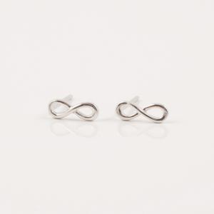 Earrings Infinity Silver