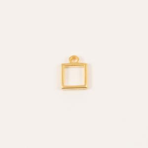 Gold Plated Square Outline 1.1x0.8cm