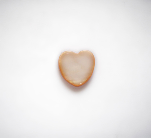 Καρδιά Φίλντισι Σομόν (1.5x1.5cm)