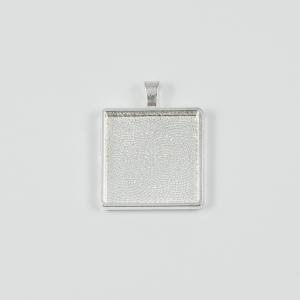 Liquid Glass Base Silver 3.7x2.9cm