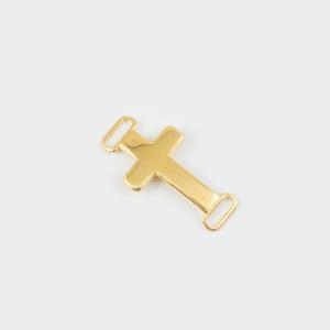 Metal Cross Gold 3.9x2cm
