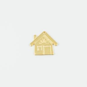 Metal House Gold 2.8x2.5cm