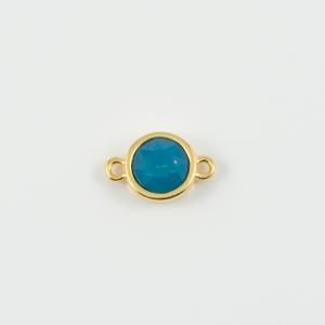 Gold Item Blue Opal 1.7x1.1cm