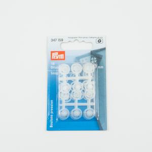 Plastic Snap Fasteners Transparent 10mm