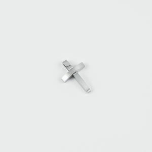 Steel Cross Silver (2x1.4cm)